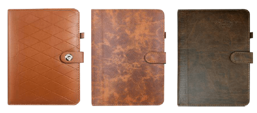 Sổ da khuy bấm 200 trang (16.5 x 24.5cm) (TCT)